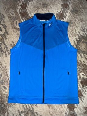 KJUS Blue Sleeveless Golf Vest M